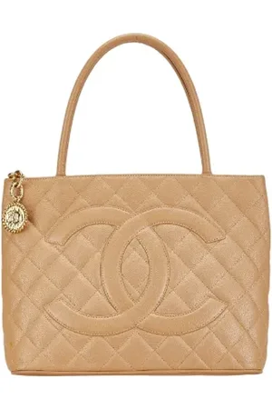 CHANEL Pre-owned, Dame, , ONE SIZE, Tyl, Pre-owned Laeder totes