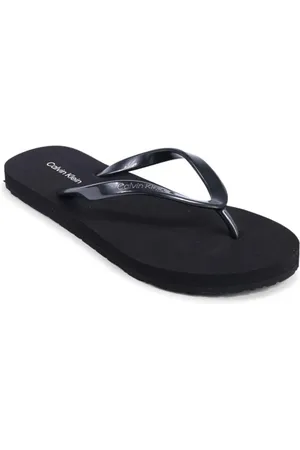 Calvin Klein Sko, Dame, Sort, 37 EU, Uld, Sort Solid Gummi Flip Flop