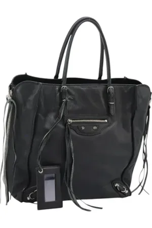 Balenciaga Pre-owned, Dame, Sort, ONE SIZE, Tyl, Pre-owned Laeder balenciaga-tasker