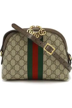 Gucci Pre-owned, Dame, , ONE SIZE, Uld, Pre-owned Canvas skuldertasker