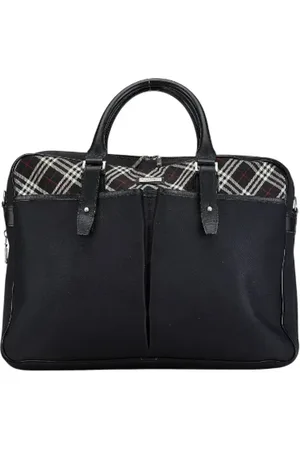 Burberry Pre-owned, Dame, Sort, ONE SIZE, Nylon, Pre-owned canvas håndtasker