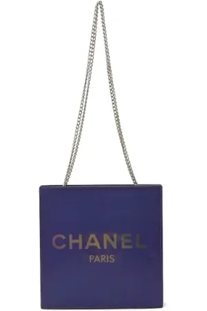 CHANEL Pre-owned, Dame, Lilla, ONE SIZE, Uld, Pre-owned Plast skuldertasker
