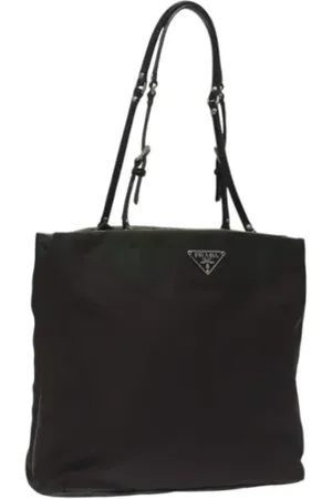Prada Pre-owned, Dame, Brun, ONE SIZE, Nylon, Pre-owned nylon hndtasker