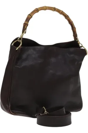 Gucci Pre-owned, Dame, Brun, ONE SIZE, Uld, Pre-owned Laeder hndtasker