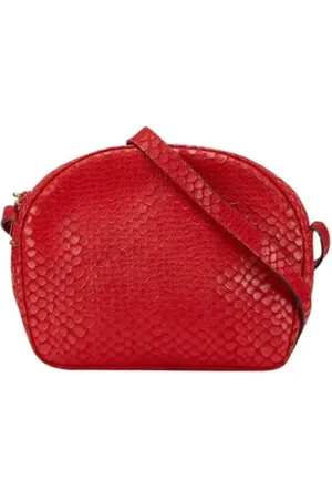 Salvatore Ferragamo Pre-owned, Dame, Rød, ONE SIZE, Uld, Pre-owned Laeder skuldertasker