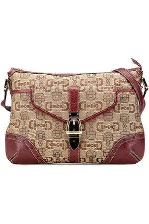 Gucci Pre-owned, Dame, , ONE SIZE, Uld, Pre-owned Canvas crossbody-tasker