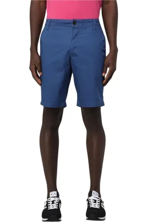Armani Exchange Shorts, Herre, Blå, W33, Uld, Stilfulde Casual Shorts til Mænd
