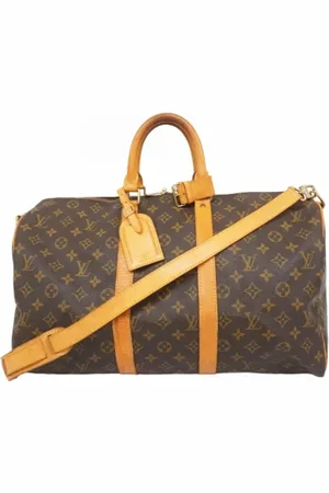LOUIS VUITTON Pre-owned, Dame, Brun, ONE SIZE, Uld, Pre-owned canvas tasker