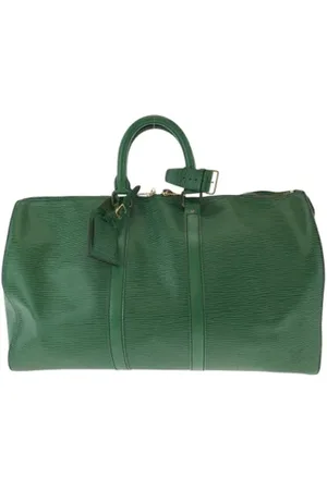 LOUIS VUITTON Pre-owned, Dame, Grøn, ONE SIZE, Tyl, Pre-owned Laeder louis-vuitton-tasker