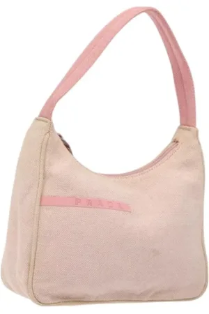Prada Pre-owned, Dame, Lyserød, ONE SIZE, Tyl, Pre-owned canvas håndtasker
