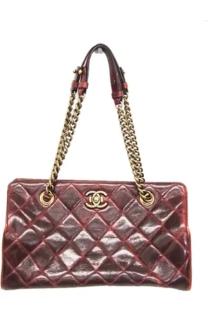CHANEL Pre-owned, Dame, Brun, ONE SIZE, Uld, Pre-owned Laeder chanel-tasker