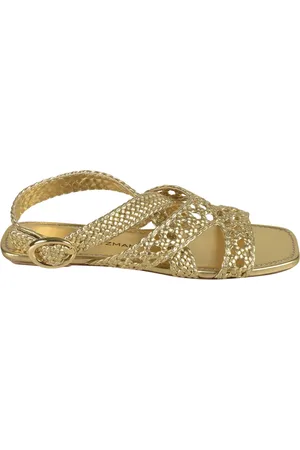 Stuart Weitzman Sko, Dame, Gul, 40 EU, Gyldne Sandaler til Kvinder