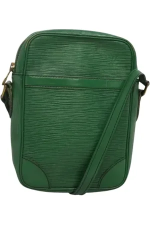 LOUIS VUITTON Pre-owned, Dame, Grøn, ONE SIZE, Uld, Pre-owned Laeder louis-vuitton-tasker