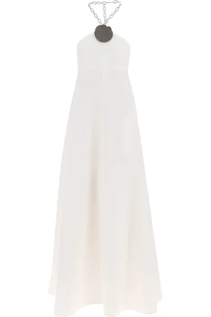 Jil Sander Kjole, Dame, Hvid, S, Elegant Sort Kjole til Kvinder