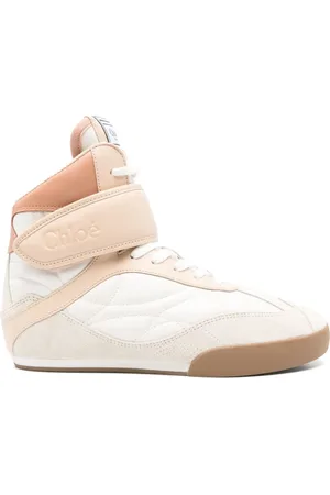 Chloé Sko, Dame, Lyserød, 40 EU, Læder, Rosa Læder Kick Sneakers