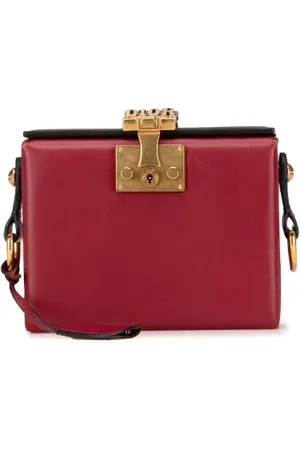 Dior Pre-owned, Dame, Rød, ONE SIZE, Uld, Pre-owned Laeder crossbody-tasker