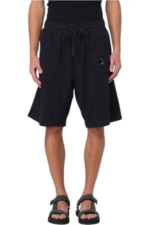 C.P. Company Shorts, Herre, Blå, M, Uld, Blå Mænds Stilfulde Sweatshorts