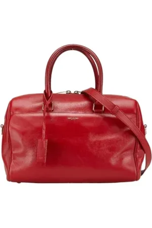 Saint Laurent Pre-owned, Dame, Rød, ONE SIZE, Uld, Pre-owned Laeder hndtasker