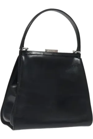 Gucci Pre-owned, Dame, Sort, ONE SIZE, Tyl, Pre-owned Laeder hndtasker