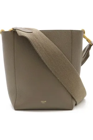 Céline Pre-owned, Dame, Grå, ONE SIZE, Uld, Pre-owned Laeder celine-tasker