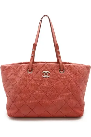 CHANEL Pre-owned, Dame, Rød, ONE SIZE, Uld, Pre-owned Laeder chanel-tasker