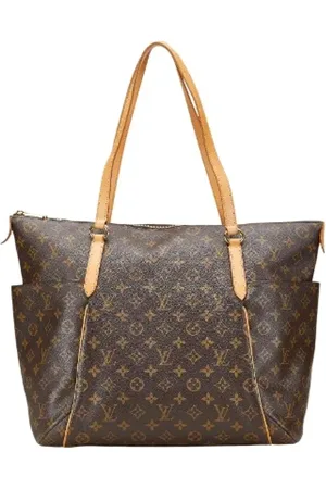 LOUIS VUITTON Pre-owned, Dame, Brun, ONE SIZE, Uld, Pre-owned canvas tasker
