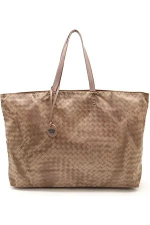 Bottega Veneta Pre-owned, Dame, Lyserød, ONE SIZE, Uld, Pre-owned Laeder skuldertasker