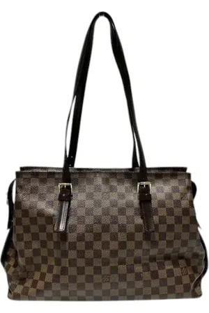 LOUIS VUITTON Pre-owned, Dame, Brun, ONE SIZE, Uld, Pre-owned Canvas skuldertasker