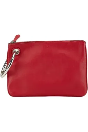 Fendi Pre-owned, Dame, Rød, ONE SIZE, Tyl, Pre-owned Laeder fendi-tasker