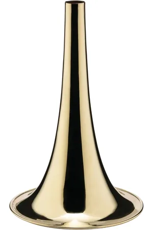 Alessi Home, unisex, Hvid, ONE SIZE, Messing Trompet Blomstervase