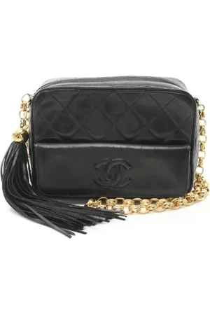 CHANEL Pre-owned, Dame, Sort, ONE SIZE, Uld, Pre-owned Laeder chanel-tasker