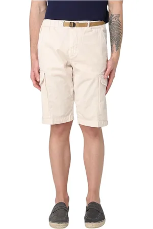 White Sand Shorts, Herre, Hvid, XL, Bomuld, Moderne Cargo Shorts til Mænd