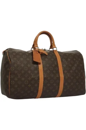 LOUIS VUITTON Pre-owned, Dame, Brun, ONE SIZE, Tyl, Pre-owned canvas tasker