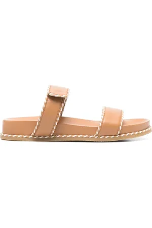 Emporio Armani Sko, Dame, Brun, 41 EU, Læder, Brune sandaler med læderindersål