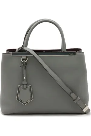 Fendi Pre-owned, Dame, Grå, ONE SIZE, Uld, Pre-owned Laeder fendi-tasker