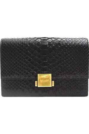 Saint Laurent Pre-owned, Dame, Sort, ONE SIZE, Tyl, Pre-owned Laeder clutches