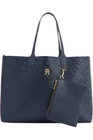 Tommy Hilfiger Taske, Dame, Blå, ONE SIZE, Uld, Skuldertaske