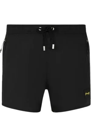 F**K Badetøj, Herre, Sort, 2XL, Mænds Strand Boxer Shorts
