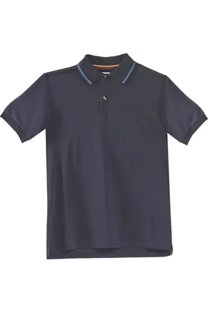 Paul Smith Top, Herre, Blå, XL, Bomuld, Blå Leopard Polo Skjorte Charms
