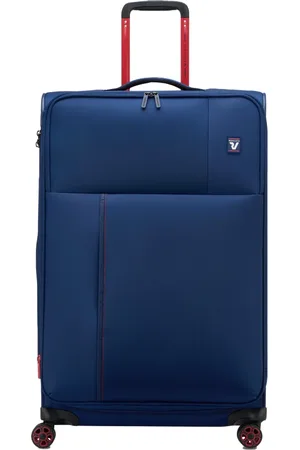 Roncato Kuffert, unisex, Blå, ONE SIZE, Nylon, Store 4-hjuls kufferter og trolleys