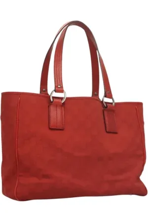 Gucci Pre-owned, Dame, Rød, ONE SIZE, Uld, Pre-owned Canvas gucci-tasker