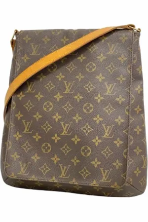 LOUIS VUITTON Pre-owned, Dame, Brun, ONE SIZE, Tyl, Pre-owned canvas tasker