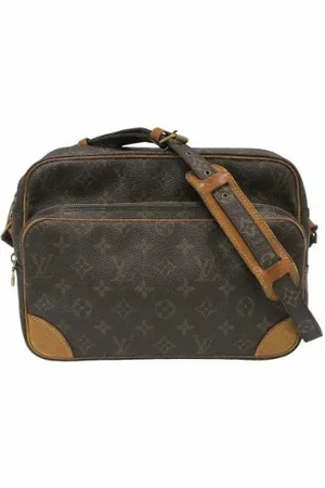 LOUIS VUITTON Pre-owned, Dame, Brun, ONE SIZE, Uld, Pre-owned canvas tasker