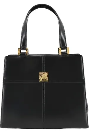 Saint Laurent Pre-owned, Dame, Sort, ONE SIZE, Uld, Pre-owned Laeder hndtasker