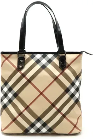 Burberry Pre-owned, Dame, , ONE SIZE, Tyl, Pre-owned Laeder totes