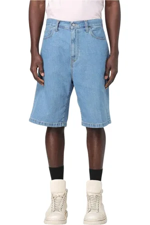 Carhartt Shorts, Herre, Blå, W31, Uld, Blå Denim Shorts Stilfuld og Funktionel