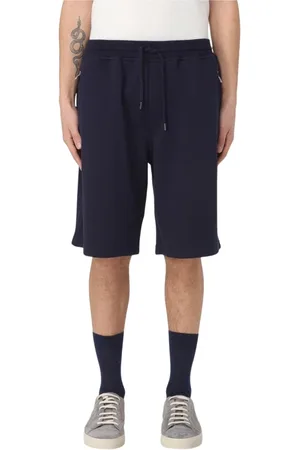 Brunello Cucinelli Shorts, Herre, Blå, XL, Bomuld, Grå afslappede sweatshorts
