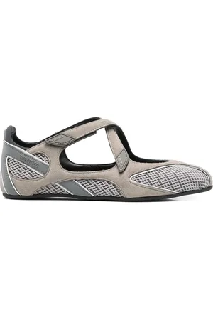 The Attico Sko, Dame, Grå, 38 1/2 EU, Læder, Ash Grey Mesh Panel Sko