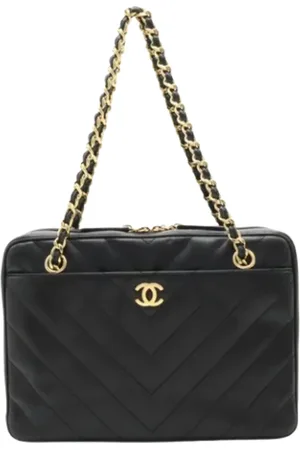 CHANEL Pre-owned, Dame, Sort, ONE SIZE, Uld, Pre-owned Laeder chanel-tasker