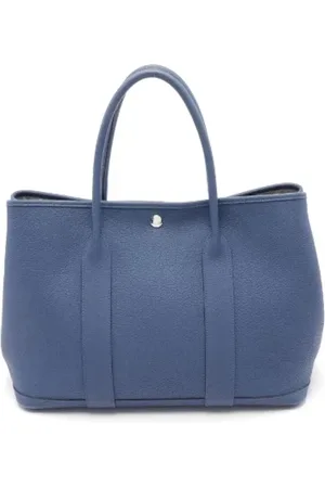 Hermès Pre-owned, Dame, Blå, ONE SIZE, Tyl, Pre-owned Laeder hndtasker